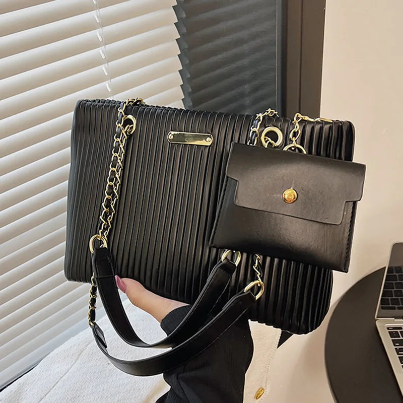 Silver Green Big Totes Underarm Bags Handbags