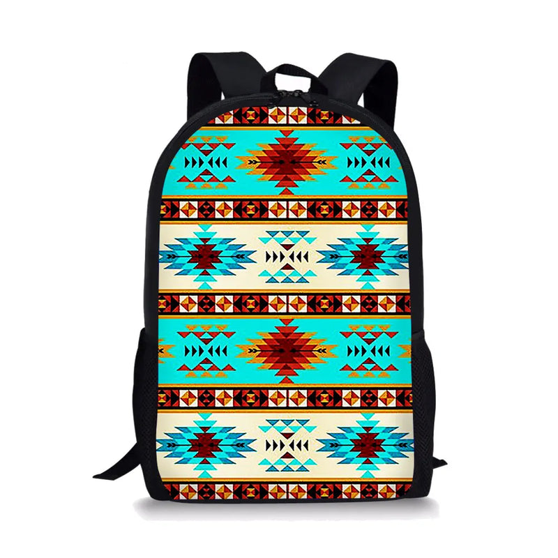 Tribal Print School Bags for Girls Laptop Backpack Adjustable Strap