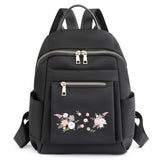 Chinese Style Embroidery Backpack, Light Waterproof Nylon Bag
