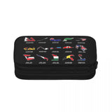 F1 Calendar Pen Box Student School Anime Zipper Pen Bag