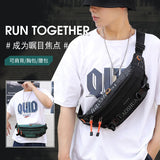 Contrasting Colors Fanny Pack Waist Bag Sling Chest Shoulder Backp