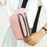 Canvas Crossbody Waist Bag Ladies Belt Bag Pack Travel Chest Bum Bag