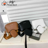 2 in 1 Messenger Bags Camera Headphone Pouch Crossbody Handbags