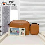 2 in 1 Messenger Bags Camera Headphone Pouch Crossbody Handbags