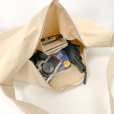 Nylon Canvas Haversack School Backpack Large Messenger Bag For Women