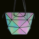 Luminous Geometric Handbags Women Crossbody Bag Tote Handbag