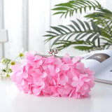 Champagne Floral Evening Bag for Women, Bridal Flower Solid Party Shoulder Bag