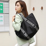 Women's Nylon Shoulder Bag Large Capacity Top-handle Handbag