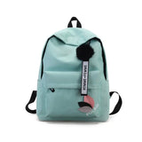 Canvas Backpack 19inch Female Schoolbag Student Bookbag Girls Travel Rucksack