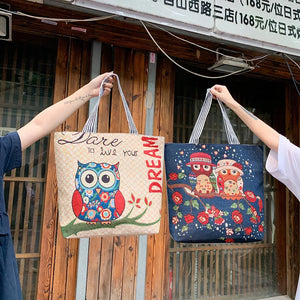 Canvas Shoulder Bag Large Capacity Tote Purse for Women