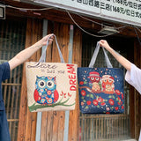 Canvas Shoulder Bag Large Capacity Tote Purse for Women