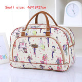 Cartoon Print Travel Bags for Women Large Men Weekend Duffle Bag