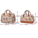 Cartoon Print Travel Bags for Women Large Men Weekend Duffle Bag