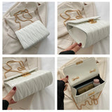 Women's Chain Shoulder Bag PU Leather Crossbody Handbag