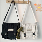 Women's Postman Bag Waterproof Nylon Schoolbag