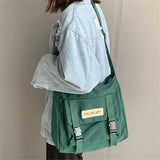 Women's Postman Bag Waterproof Nylon Schoolbag