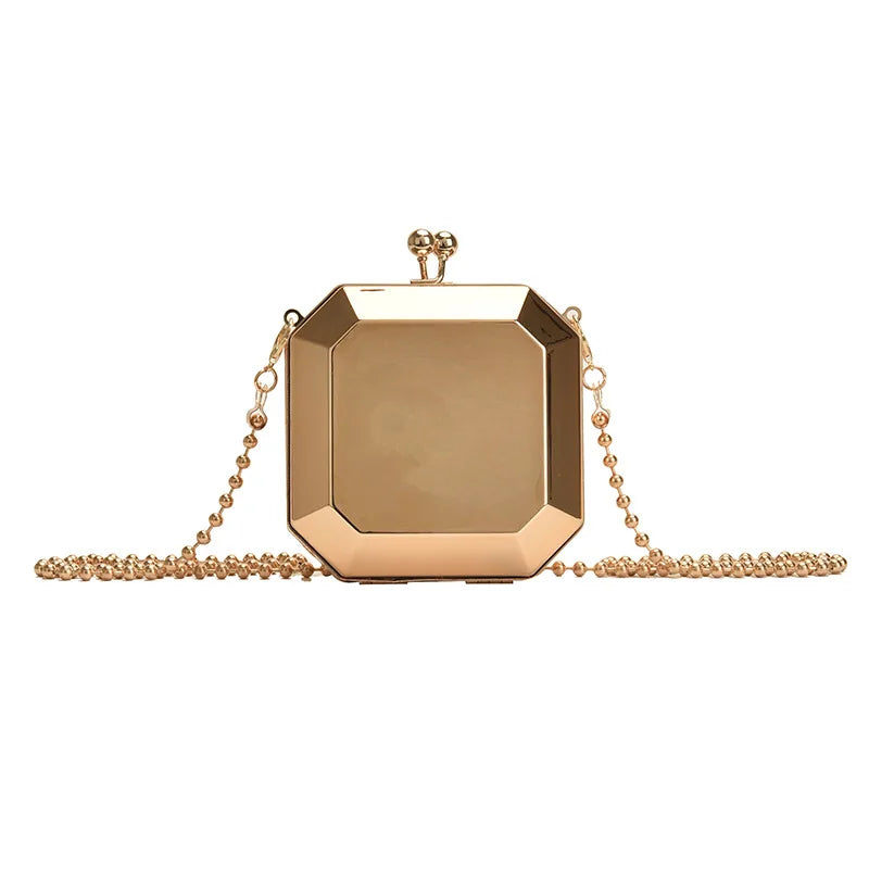 Glossy Chain Shoulder Bag Small Handbag