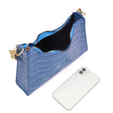 Retro Casual Women Totes Shoulder Bags Female PU Leather Solid Chain Handbag