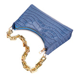 Retro Casual Women Totes Shoulder Bags Female PU Leather Solid Chain Handbag