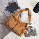 Fatchels Winter Canvas Shoulder Bag Large Capacity