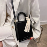 Women's Small Tote Bag Candy Leather Shoulder Handbag