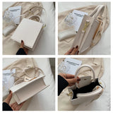 Women's Small Tote Bag Candy Leather Shoulder Handbag