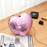 Elegant Heart Handbags for Women Wedding Evening Bag Clutch