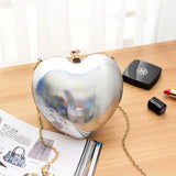 Elegant Heart Handbags for Women Wedding Evening Bag Clutch