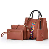 Four-piece Shoulder Bags Messenger Wallets for Woman Handbag Ladies Purse