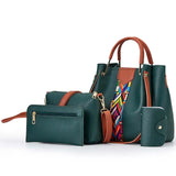 Four-piece Shoulder Bags Messenger Wallets for Woman Handbag Ladies Purse