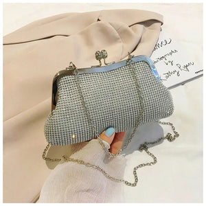 Diamond Evening Bags Hasp Handbag Elegent Chain Women Shoulder Crossbody Bag