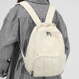 Canvas School Backpack Girl Travel Student Bag College Small Backpack