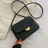 Women's Patchwork Pu Leather Messenger Bag Shoulder Bag