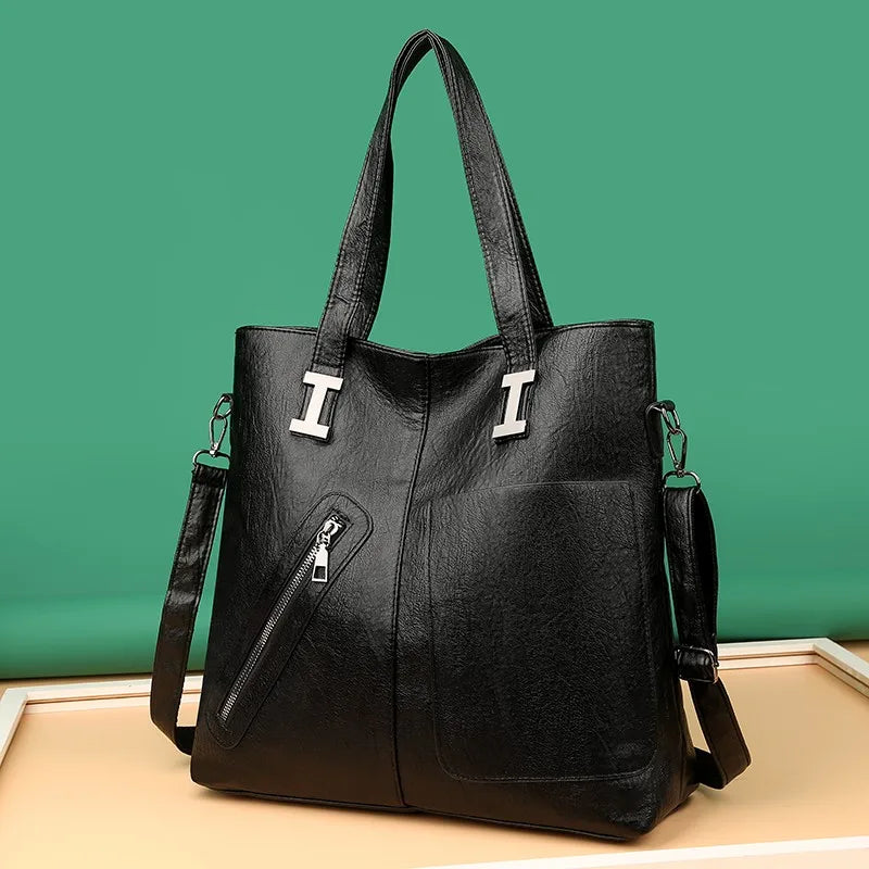 Multi-pocket PU Leather Shoulder Bags for Women