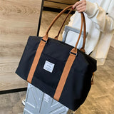Large Travel Bag Women Tote Oxford Cloth Wet Dry Separate Bag Weekend Bag