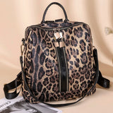 Leopard/Cow Printed Backpack Women Casual Korea Style Dual-Use Backpack/Shoulder