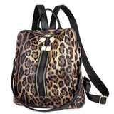 Leopard/Cow Printed Backpack Women Casual Korea Style Dual-Use Backpack/Shoulder