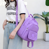 Light Travel Bag Solid Large Capacity Backpack Women's Everything Backpack