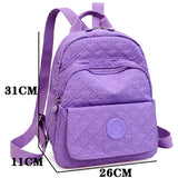 Light Travel Bag Solid Large Capacity Backpack Women's Everything Backpack