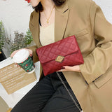 Lingge Women's Embroidered Messenger Bag for Shoulder Crossbody