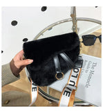 Plush Chain Women Shoulder Bags Female Crossbody Bags Fur Crossbody Bag