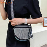 Diamonds Shoulder Chest Bag Rhinestone Crossbody Tote Purse