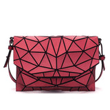 Matte Shoulder Bag Women Evening Party Bag Geometry Messenger Clutch