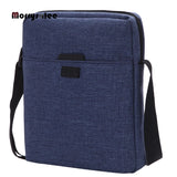 Men's Light Canvas Shoulder Bag for iPad 7.9' Waterproof Crossbody Business Bag