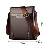 Men's Vintage PU Leather Shoulder Bag Retro Messenger Casual Crossbody Bag