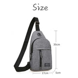 Men's Nylon Waist Bag Fanny Pack Sports Travel Outdoor Chest Bag