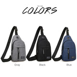 Men's Nylon Waist Bag Fanny Pack Sports Travel Outdoor Chest Bag