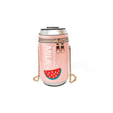 Small Box Shape Shoulder Bag Funny Personality Crossbody Bag