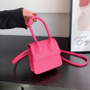 Women's Mini Shoulder Bag Flap Crossbody Top Handle Bag