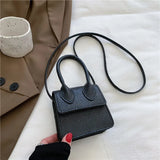 Women's Mini Shoulder Bag Flap Crossbody Top Handle Bag
